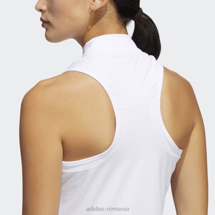 Adidas tricou polo alb fără mâneci femei alb 2JBN22649