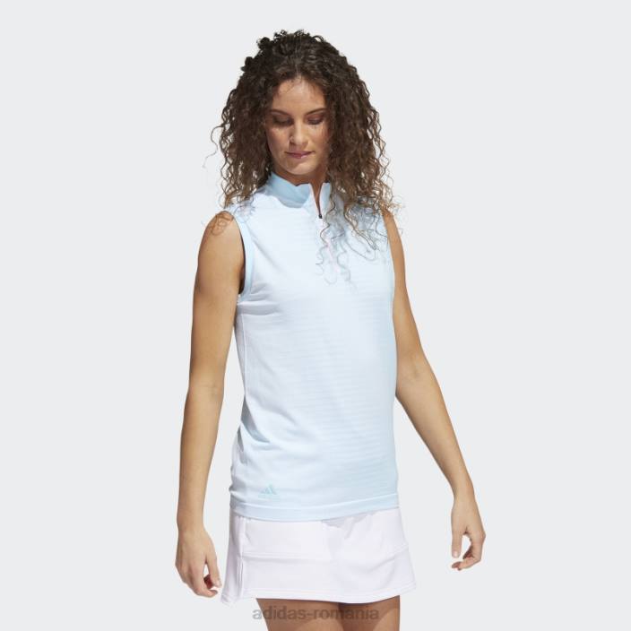 Adidas tricou polo albastru fără mâneci primeknit femei albastru 2JBN22708