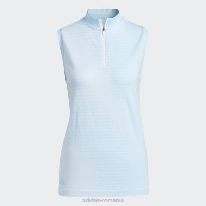Adidas tricou polo albastru fără mâneci primeknit femei albastru 2JBN22708