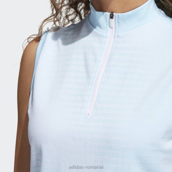 Adidas tricou polo albastru fără mâneci primeknit femei albastru 2JBN22708