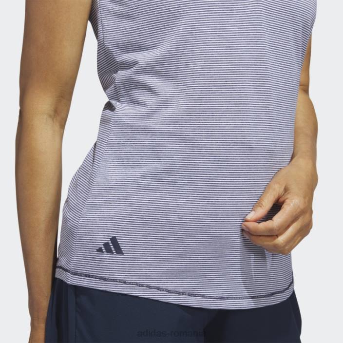 Adidas tricou polo de golf fără mâneci otoman în două culori bleumarin femei bleumarin/alb 2JBN22906