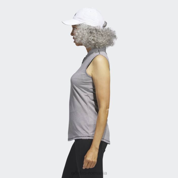 Adidas tricou polo de golf, negru, în două culori, fără mâneci femei alb negru 2JBN22714