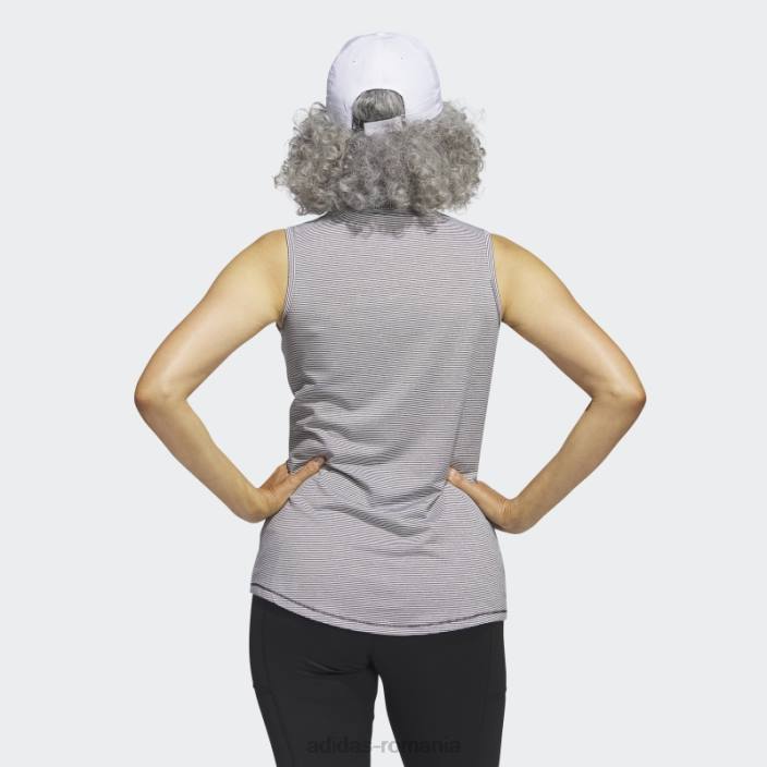 Adidas tricou polo de golf, negru, în două culori, fără mâneci femei alb negru 2JBN22714