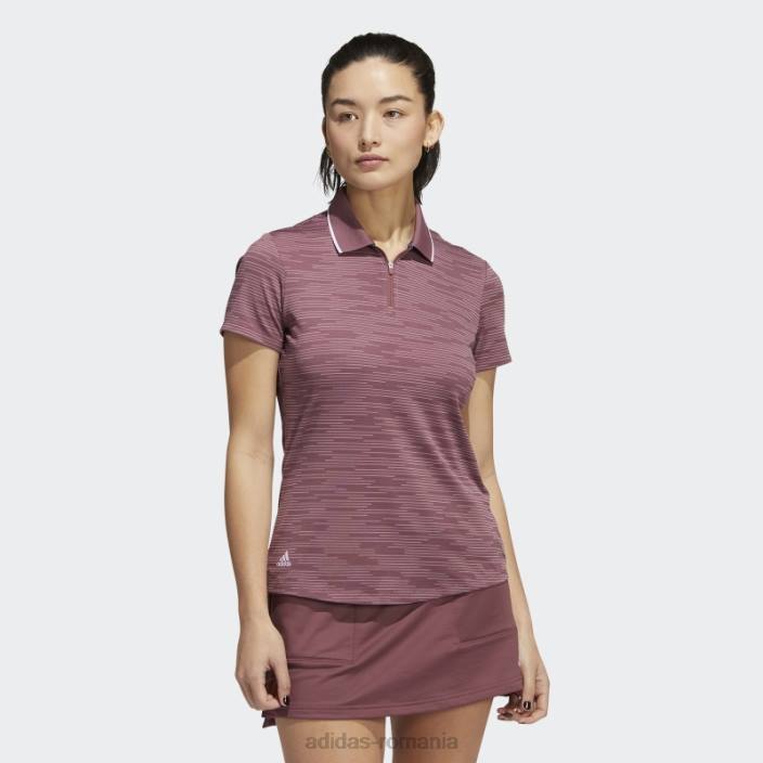 Adidas tricou polo noutate visiniu femei Burgundia 2JBN22814