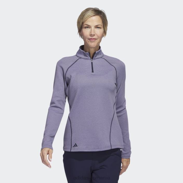 Adidas Pulover de golf cu fermoar 1/4 bleumarin femei marina 2JBN23174