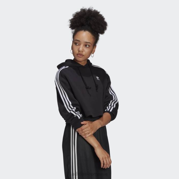 Adidas adicolor classics crop hanorac negru femei negru 2JBN23005