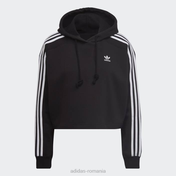 Adidas adicolor classics crop hanorac negru femei negru 2JBN23005
