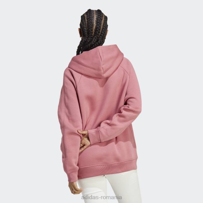 Adidas all szn fleece boyfriend hanorac roz femei roz 2JBN23144