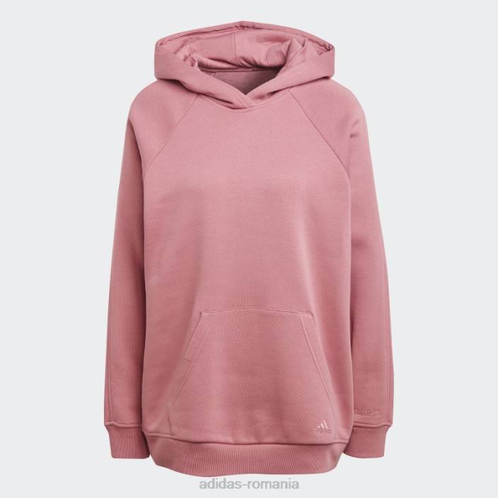 Adidas all szn fleece boyfriend hanorac roz femei roz 2JBN23144