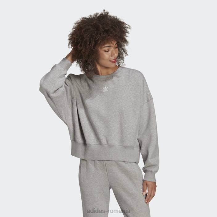 Adidas hanorac adicolor essentials fleece gri mediu adidas femei gri mediu 2JBN23160