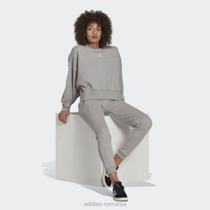 Adidas hanorac adicolor essentials fleece gri mediu adidas femei gri mediu 2JBN23160