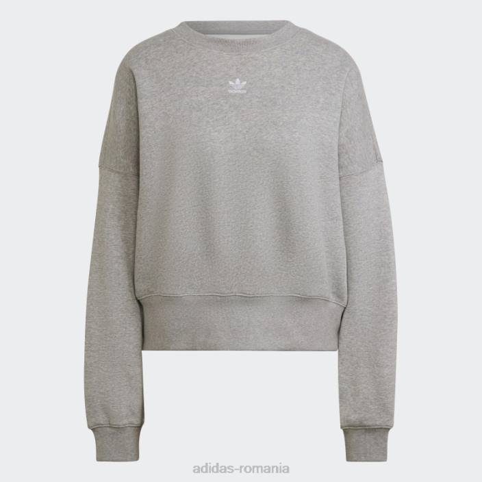 Adidas hanorac adicolor essentials fleece gri mediu adidas femei gri mediu 2JBN23160