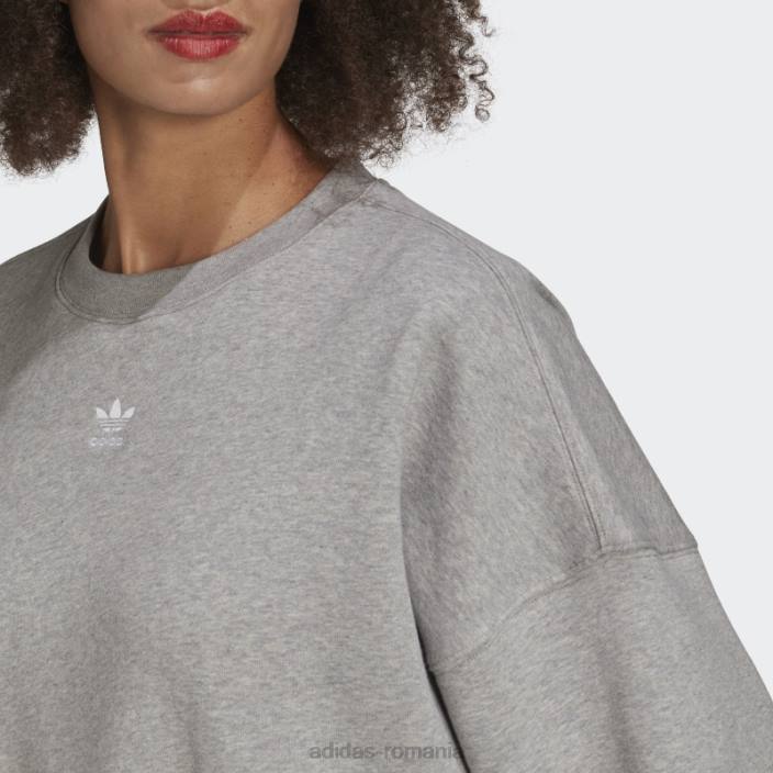 Adidas hanorac adicolor essentials fleece gri mediu adidas femei gri mediu 2JBN23160