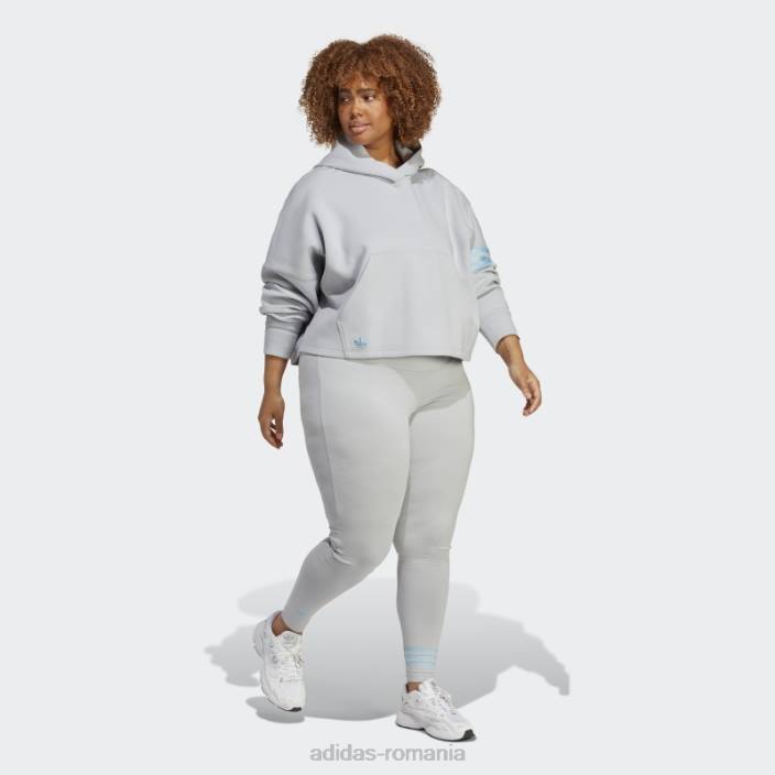 Adidas hanorac adicolor neuclassics (plus size) onix adidas femei onix 2JBN23004