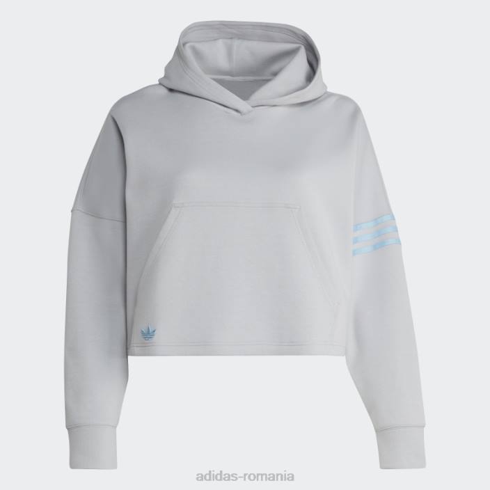 Adidas hanorac adicolor neuclassics (plus size) onix adidas femei onix 2JBN23004