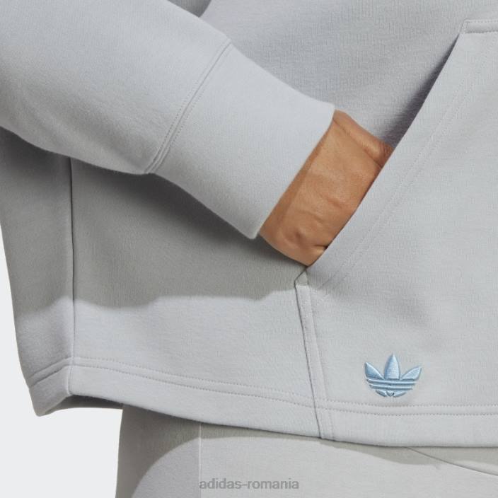 Adidas hanorac adicolor neuclassics (plus size) onix adidas femei onix 2JBN23004