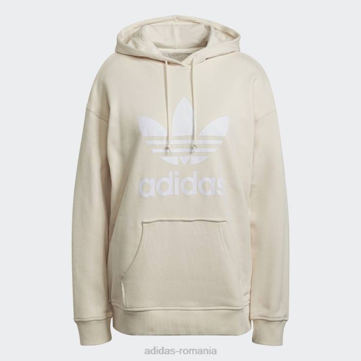 Adidas hanorac adicolor trefoil alb femei alb 2JBN22993