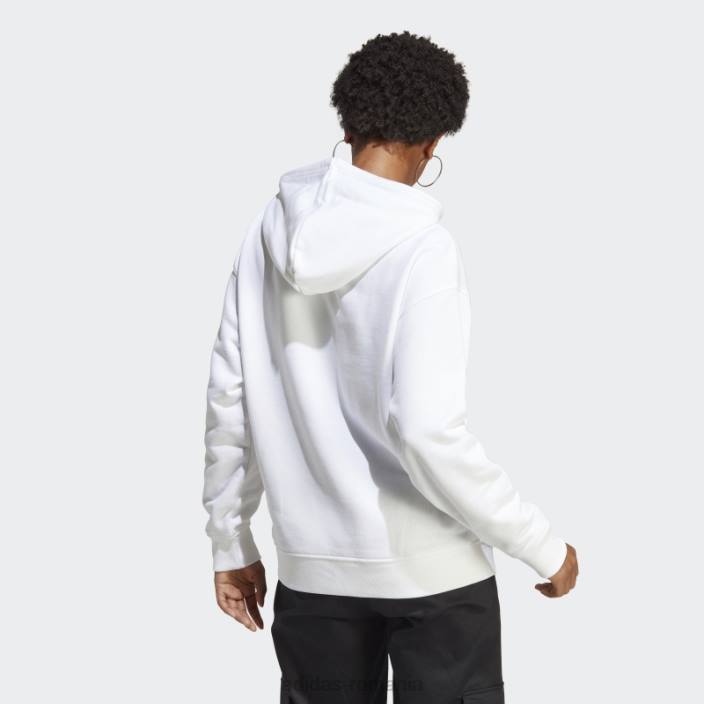 Adidas hanorac alb trefoil femei alb 2JBN23093