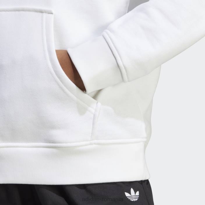 Adidas hanorac alb trefoil femei alb 2JBN23093