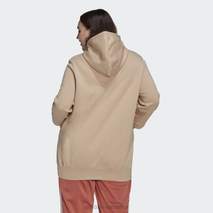 Adidas hanorac bej adicolor essentials (mărime plus) femei bej 2JBN23032