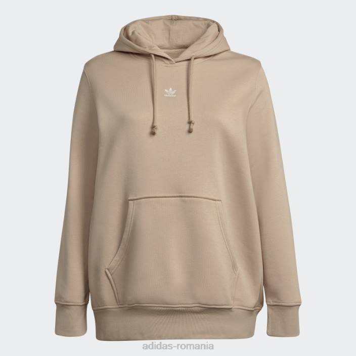 Adidas hanorac bej adicolor essentials (mărime plus) femei bej 2JBN23032