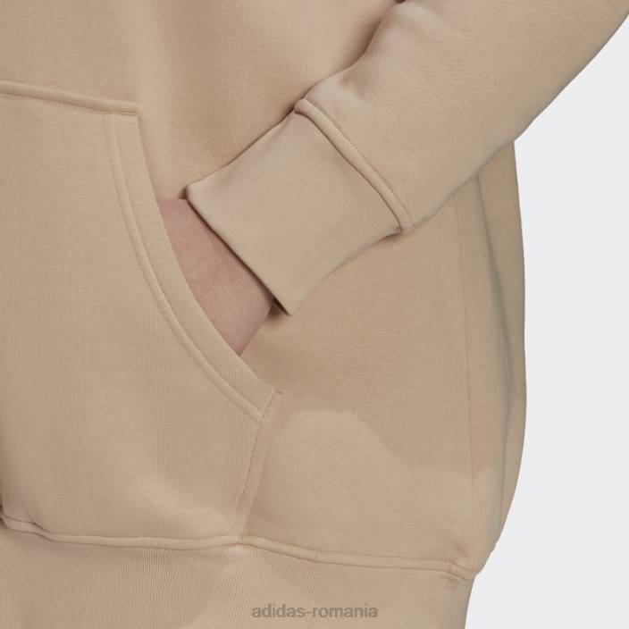 Adidas hanorac bej adicolor essentials (mărime plus) femei bej 2JBN23032