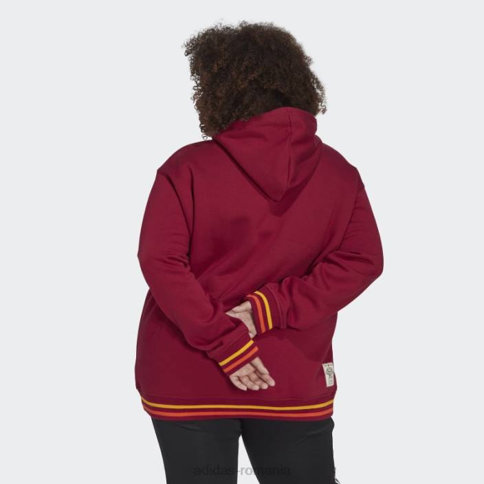 Adidas hanorac burgundy hot originals clasa 72 (plus mărime) femei Burgundia 2JBN23172