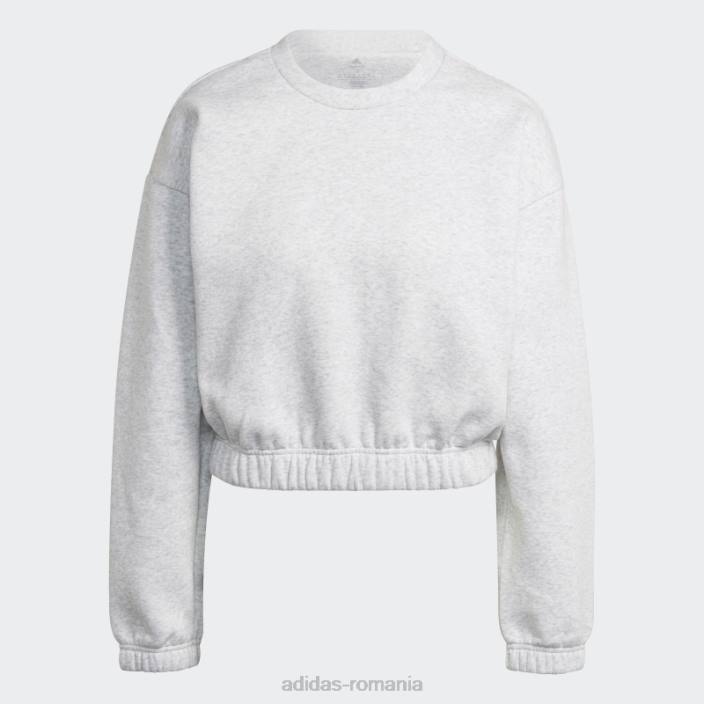 Adidas hanorac gri deschis heather studio lounge loose fit adidas femei erica gri deschis 2JBN23211