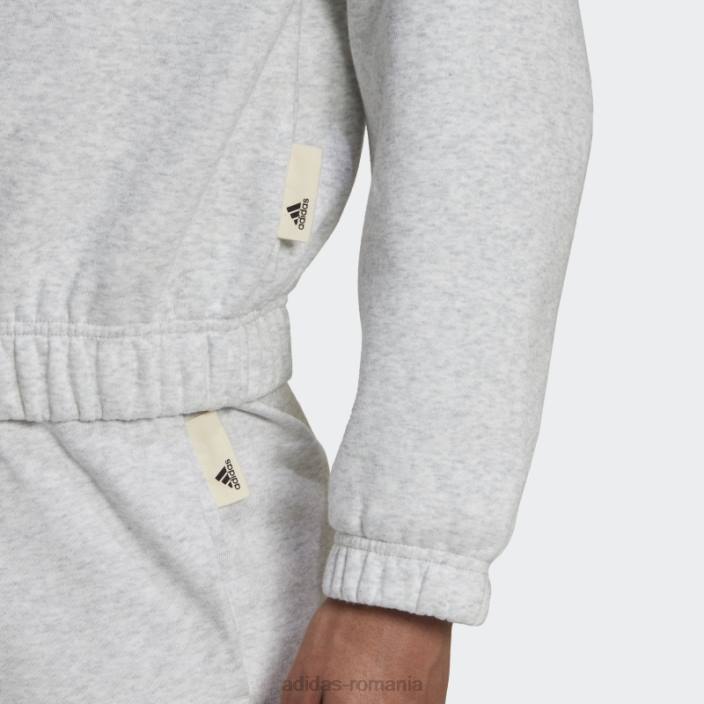 Adidas hanorac gri deschis heather studio lounge loose fit adidas femei erica gri deschis 2JBN23211
