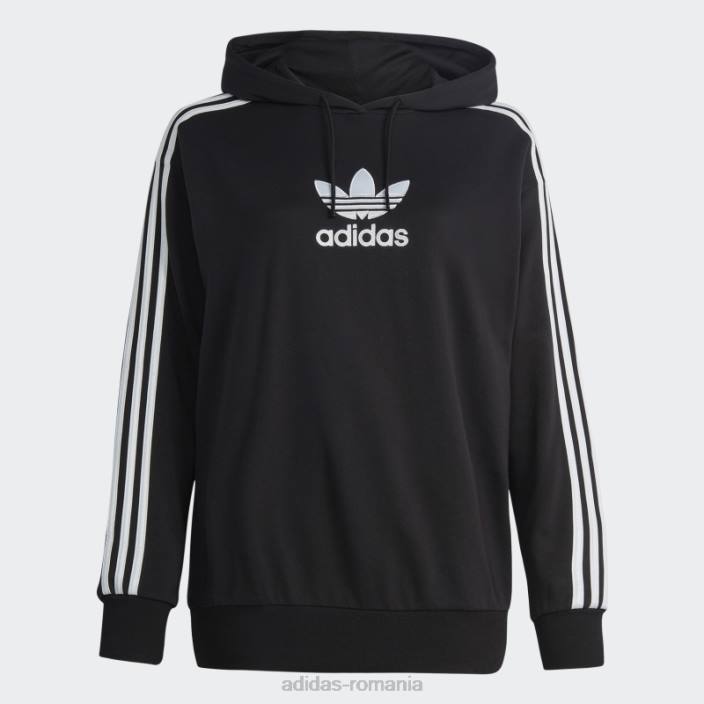 Adidas hanorac negru adicolor trefoil (plus size) adidas femei negru 2JBN23067