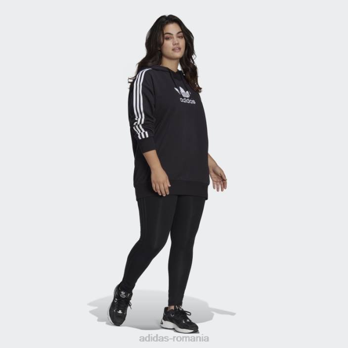 Adidas hanorac negru adicolor trefoil (plus size) adidas femei negru 2JBN23067