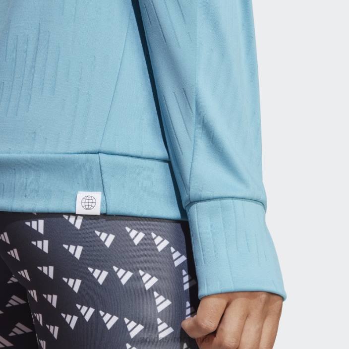 Adidas hanorac pentru alergare albastru făcut pentru a fi refăcut femei albastru 2JBN23153