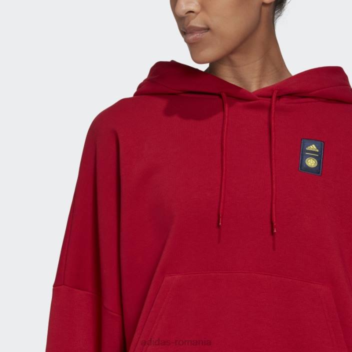 Adidas hanorac roșu colombia femei roșu 2JBN23062
