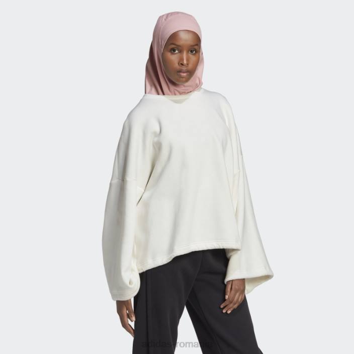 Adidas hanorac studio lounge fleece nevopsit femei nevopsit 2JBN23047