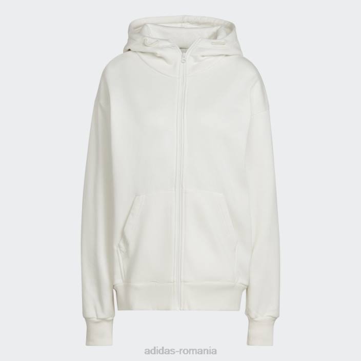 Adidas studio lounge fleece hanorac cu fermoar complet nevopsit femei nevopsit 2JBN22994