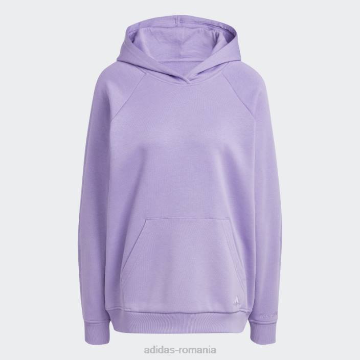 Adidas violet all szn fleece boyfriend hanorac femei violet 2JBN23044