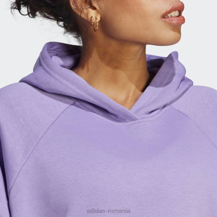 Adidas violet all szn fleece boyfriend hanorac femei violet 2JBN23044