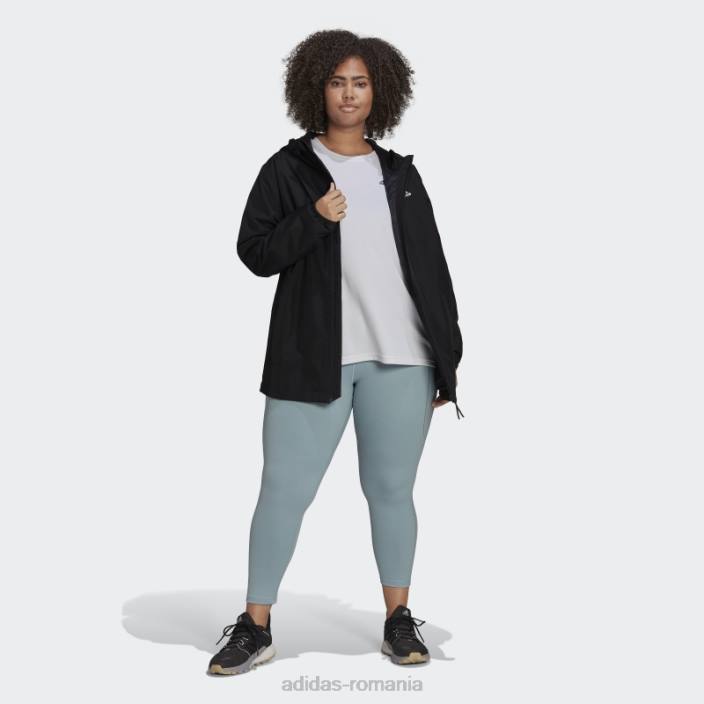 Adidas black essentials rain.rdy jachetă (plus mărime) adidas femei negru 2JBN23283