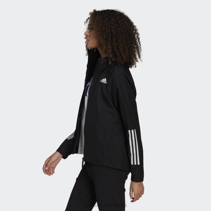 Adidas bsc 3-stripes rain.rdy jacheta neagra adidas femei negru 2JBN24054