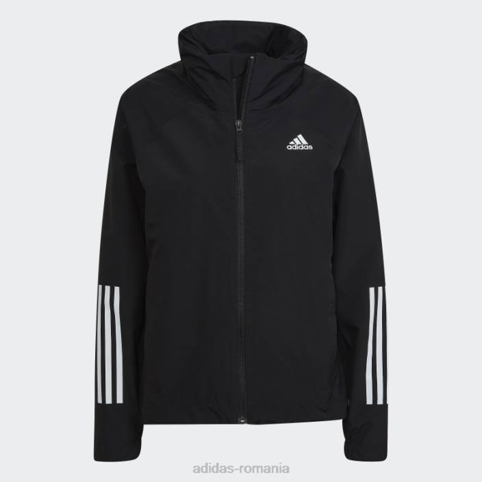 Adidas bsc 3-stripes rain.rdy jacheta neagra adidas femei negru 2JBN24054