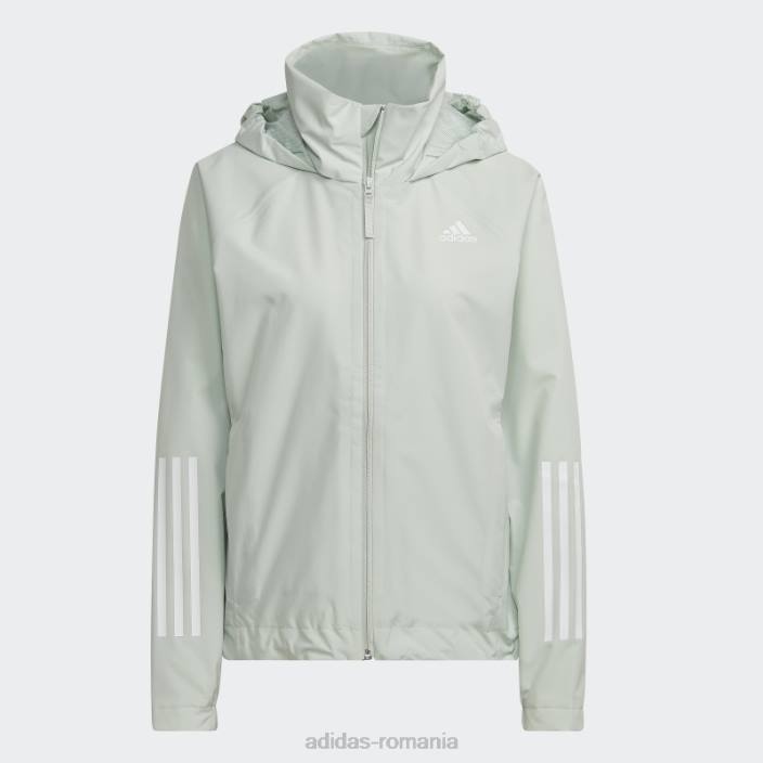 Adidas bsc 3-stripes rain.rdy jacheta verde femei verde 2JBN24061
