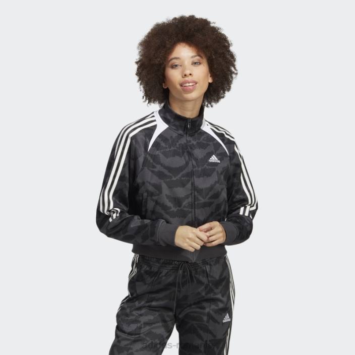 Adidas carbon tiro suit up jachetă de sport lifestyle femei carbon/negru/alb 2JBN22558