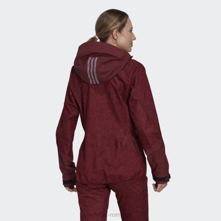 Adidas elegant terrex techrock rain.rdy anorac roșu femei roșu 2JBN24103