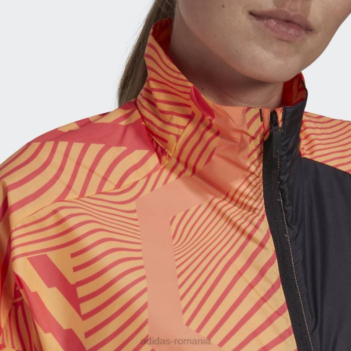 Adidas geaca de vant lila terrex trail running bca imprimata adidas femei liliac/portocaliu fascicul 2JBN24093