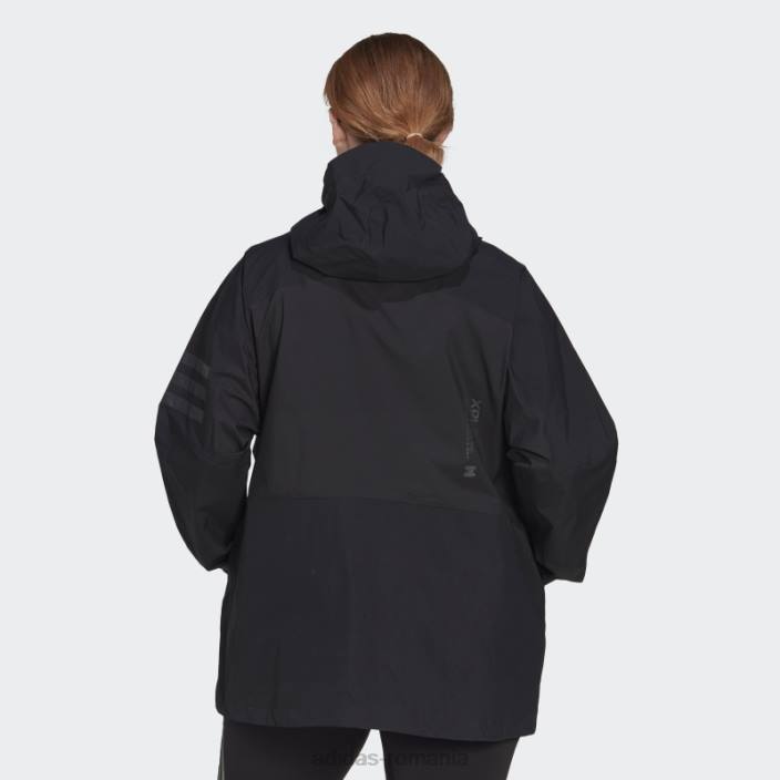 Adidas geaca neagra terrex xploric rain.rdy hiking (plus size) adidas femei negru 2JBN23331