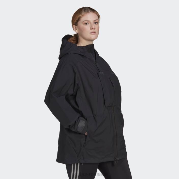 Adidas geaca neagra terrex xploric rain.rdy hiking (plus size) adidas femei negru 2JBN23331