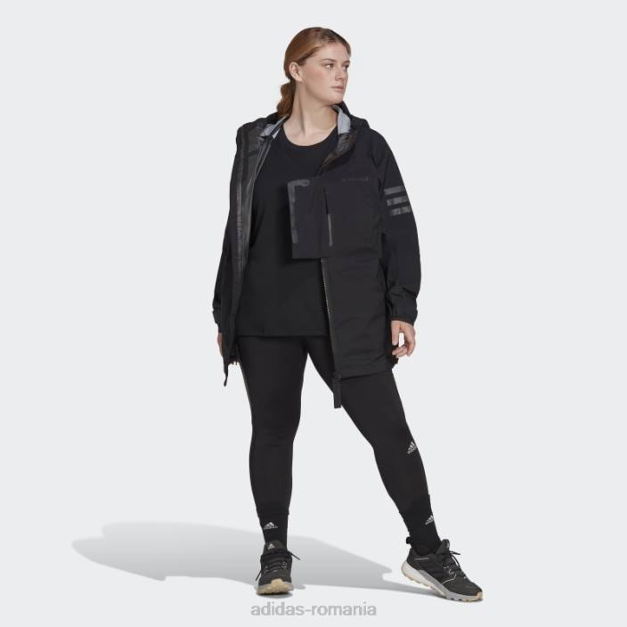 Adidas geaca neagra terrex xploric rain.rdy hiking (plus size) adidas femei negru 2JBN23331