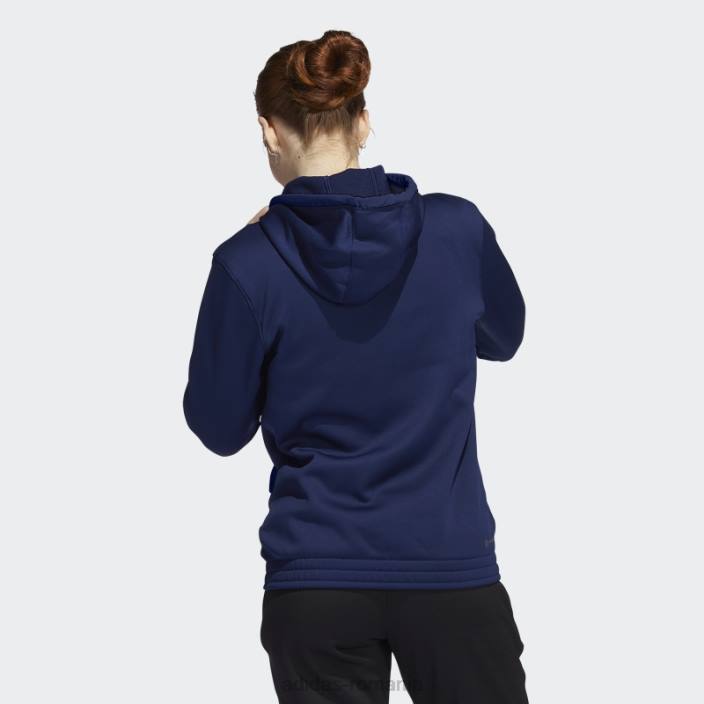 Adidas hanorac adidas cu fermoar complet, echipa navy femei bleumarin/mgh gri solid 2JBN24051