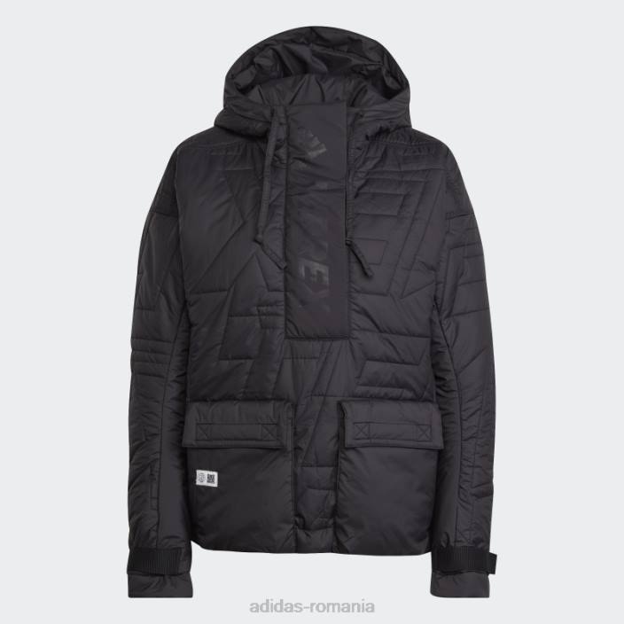 Adidas hot terrex făcut pentru a fi refăcut anorac căptușit negru femei negru 2JBN24091