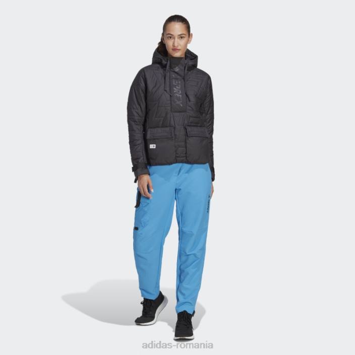 Adidas hot terrex făcut pentru a fi refăcut anorac căptușit negru femei negru 2JBN24091